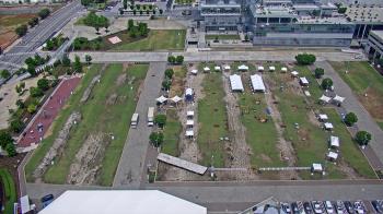 Weather camera view of Mercedes Benz Stadium.