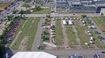 Weather camera view of Mercedes Benz Stadium.