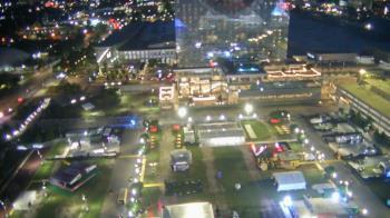 Weather camera view of Mercedes-Benz Stadium 350 ft above street.