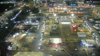 Weather camera view of Mercedes-Benz Stadium 350 ft above street.