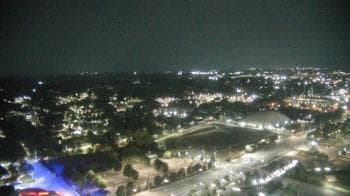 Weather camera view of Mercedes-Benz Stadium 350 ft above street.