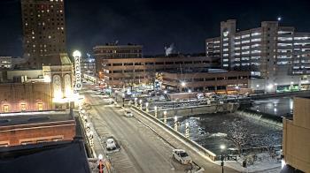 Weather camera view of City of Aurora IL.