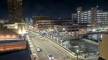 Weather camera view of City of Aurora IL.