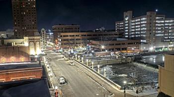 Weather camera view of City of Aurora IL.