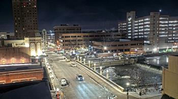 Weather camera view of City of Aurora IL.