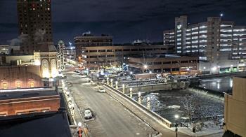 Weather camera view of City of Aurora IL.