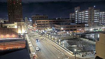 Weather camera view of City of Aurora IL.