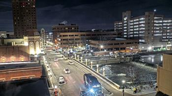 Weather camera view of City of Aurora IL.