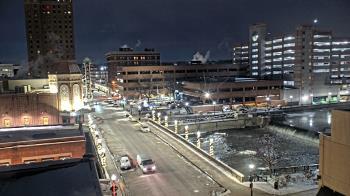 Weather camera view of City of Aurora IL.