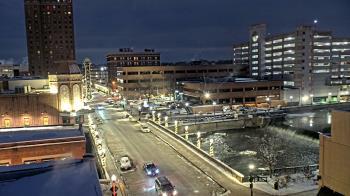 Weather camera view of City of Aurora IL.