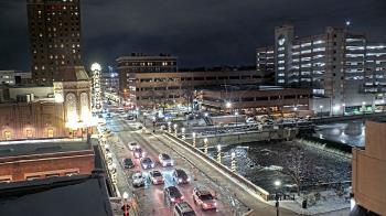Weather camera view of City of Aurora IL.