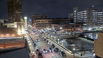 Weather camera view of City of Aurora IL.