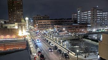 Weather camera view of City of Aurora IL.