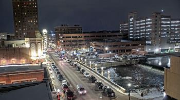 Weather camera view of City of Aurora IL.