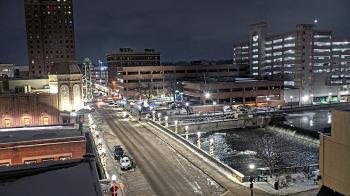 Weather camera view of City of Aurora IL.