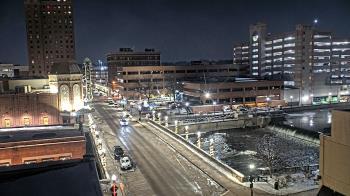 Weather camera view of City of Aurora IL.