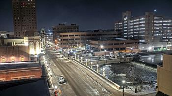 Weather camera view of City of Aurora IL.