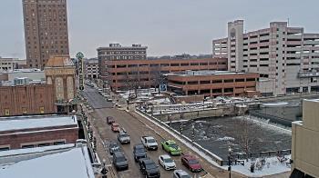 Weather camera view of City of Aurora IL.