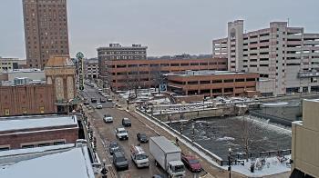 Weather camera view of City of Aurora IL.