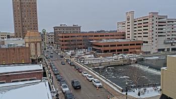 Weather camera view of City of Aurora IL.