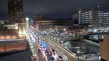 Weather camera view of City of Aurora IL.