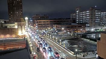 Weather camera view of City of Aurora IL.