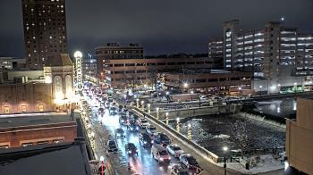 Weather camera view of City of Aurora IL.