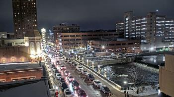 Weather camera view of City of Aurora IL.