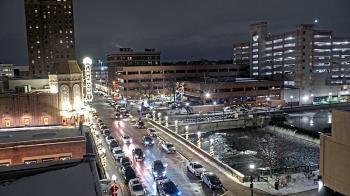 Weather camera view of City of Aurora IL.