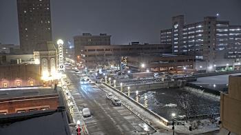 Weather camera view of City of Aurora IL.