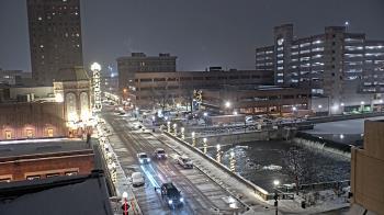 Weather camera view of City of Aurora IL.
