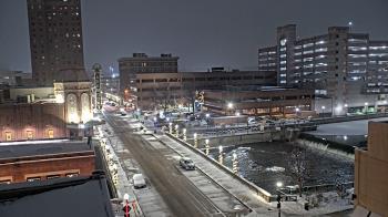 Weather camera view of City of Aurora IL.