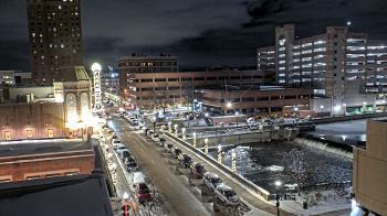 Weather camera view of City of Aurora IL.