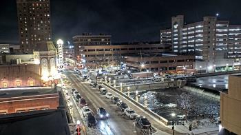 Weather camera view of City of Aurora IL.