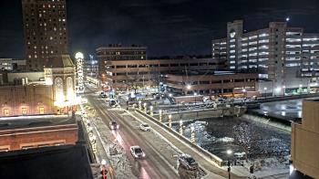 Weather camera view of City of Aurora IL.