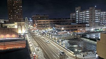 Weather camera view of City of Aurora IL.