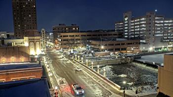 Weather camera view of City of Aurora IL.