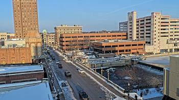 Weather camera view of City of Aurora IL.