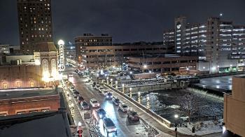 Weather camera view of City of Aurora IL.