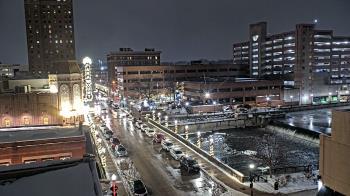 Weather camera view of City of Aurora IL.