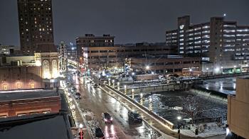 Weather camera view of City of Aurora IL.