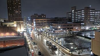 Weather camera view of City of Aurora IL.