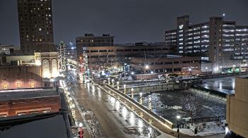 Weather camera view of City of Aurora IL.