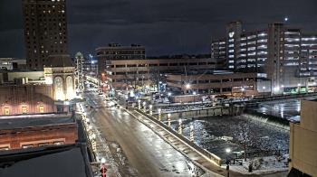 Weather camera view of City of Aurora IL.