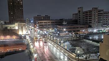 Weather camera view of City of Aurora IL.