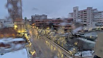 Weather camera view of City of Aurora IL.