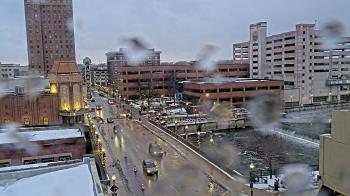 Weather camera view of City of Aurora IL.