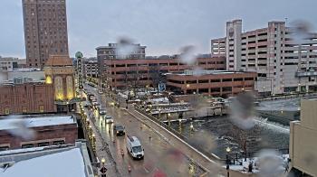 Weather camera view of City of Aurora IL.