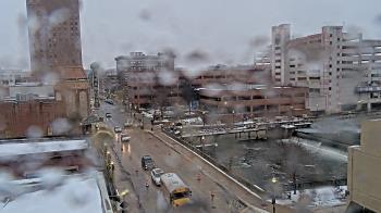 Weather camera view of City of Aurora IL.