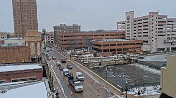 Weather camera view of City of Aurora IL.